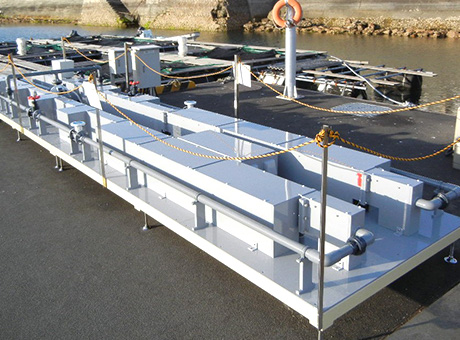 野外モデル水路試験装置